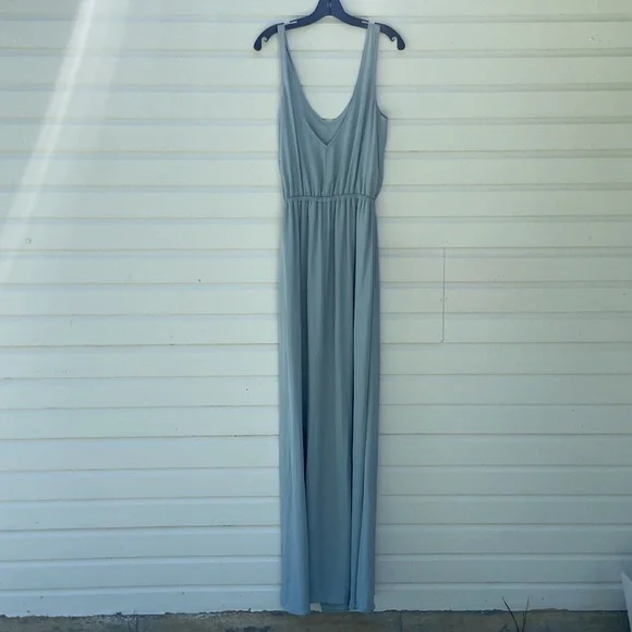 Show Me Your MuMu Kendall Maxi Dress Silver Sage - Picture 3 of 9
